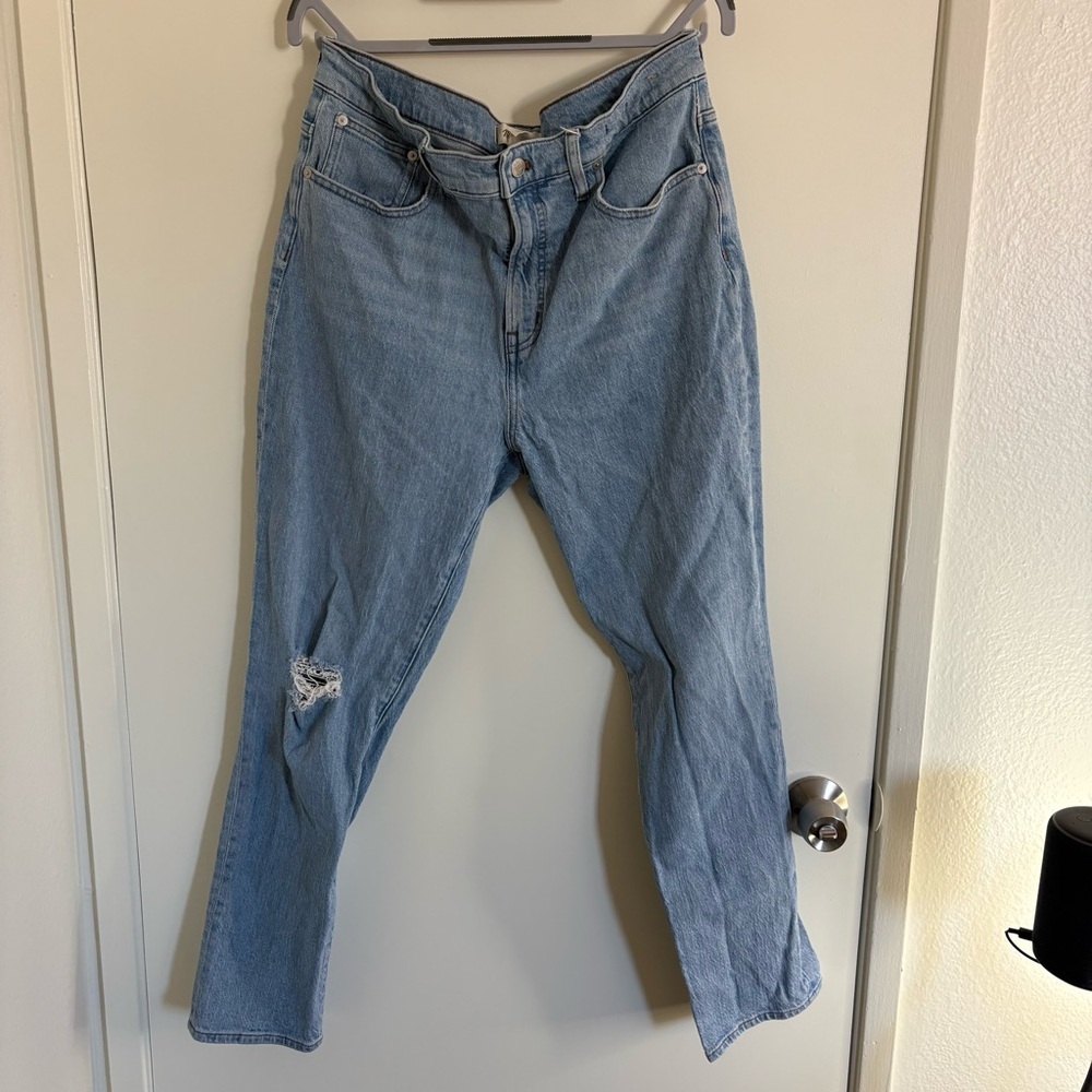 Madewell Light Blue Straight-Leg Jeans